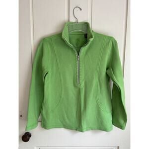 Women’s Tommy Bahama Lime Green 3/4 Front Zip -Med.